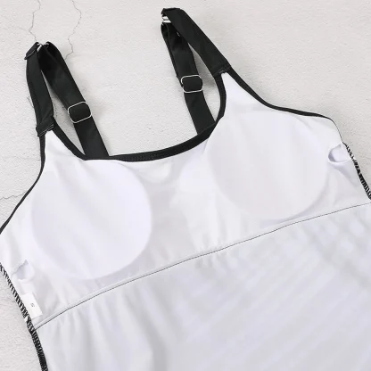 Padded Sleeveless Breathable Tankini - Image 5