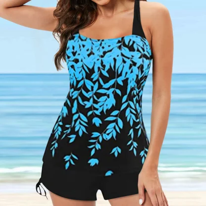 Two Tone Print Tankinis - Image 3
