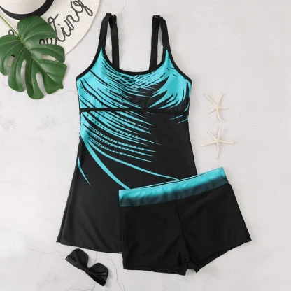 Padded Sleeveless Breathable Tankini - Image 4